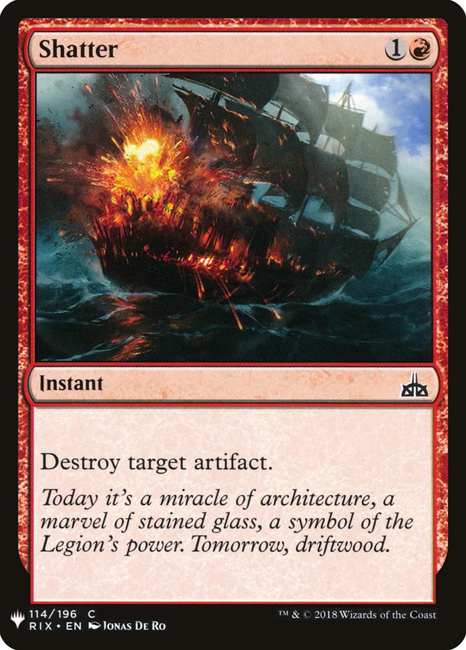 Shatter PLST-RIX-114 The List Magic card