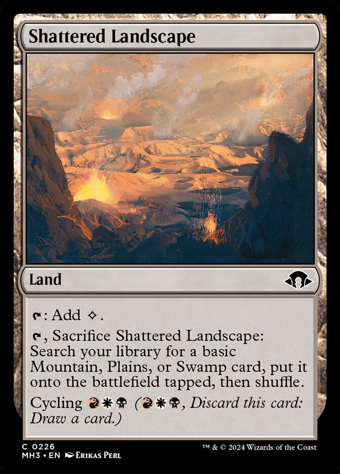 Shattered Landscape MH3-226 Modern Horizons 3 Magic card