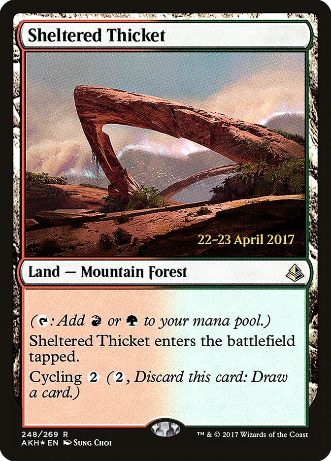 Sheltered Thicket PAKH-248S Amonkhet Promos Magic card