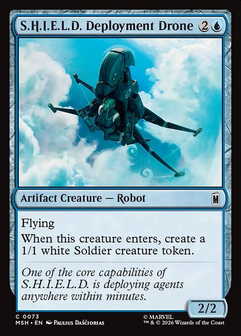 S.H.I.E.L.D. Deployment Drone MSH-73 Marvel Super Heroes Magic card