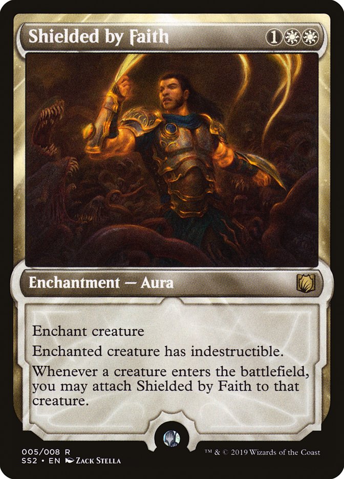 Shielded by Faith SS2-5 Signature Spellbook: Gideon Magic card