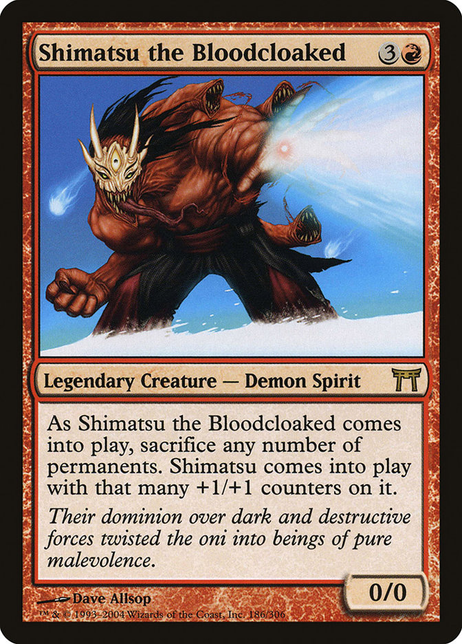 Shimatsu the Bloodcloaked CHK-186 Champions of Kamigawa Magic card