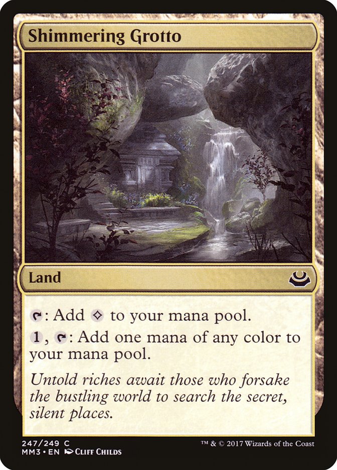 Shimmering Grotto MM3-247 Modern Masters 2017 Magic card