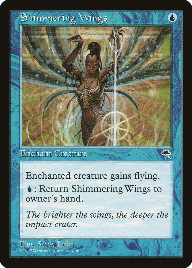 Shimmering Wings TMP-87 Tempest Magic card