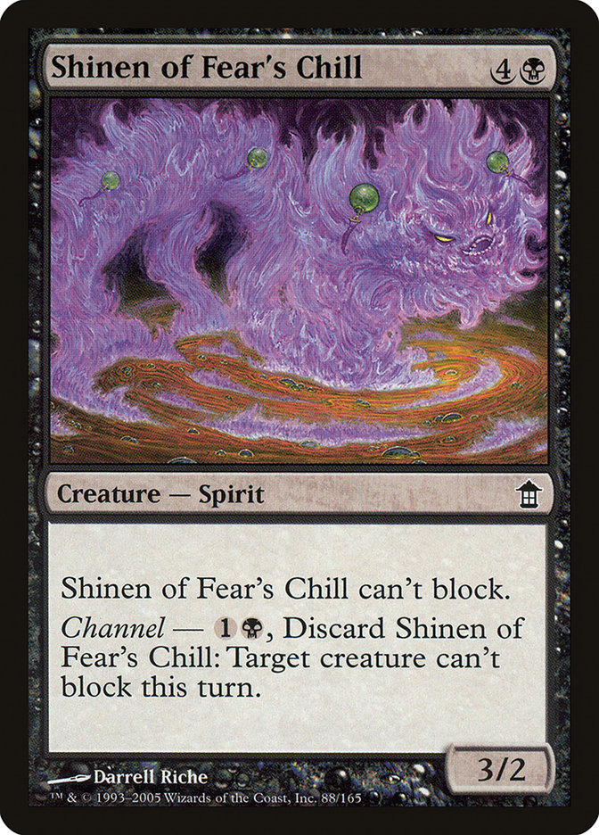 Shinen of Fear's Chill SOK-88 Saviors of Kamigawa Magic card