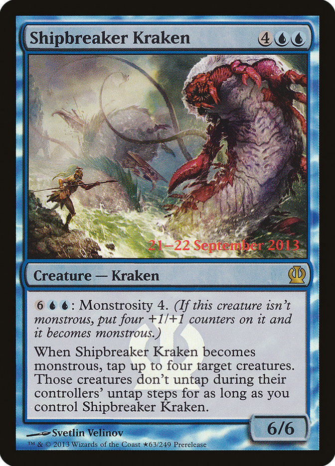 Shipbreaker Kraken PTHS-63STAR Theros Promos Magic card