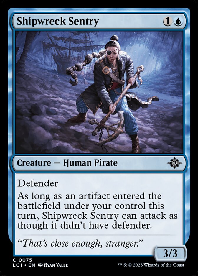 Shipwreck Sentry LCI-75 The Lost Caverns of Ixalan Magic card