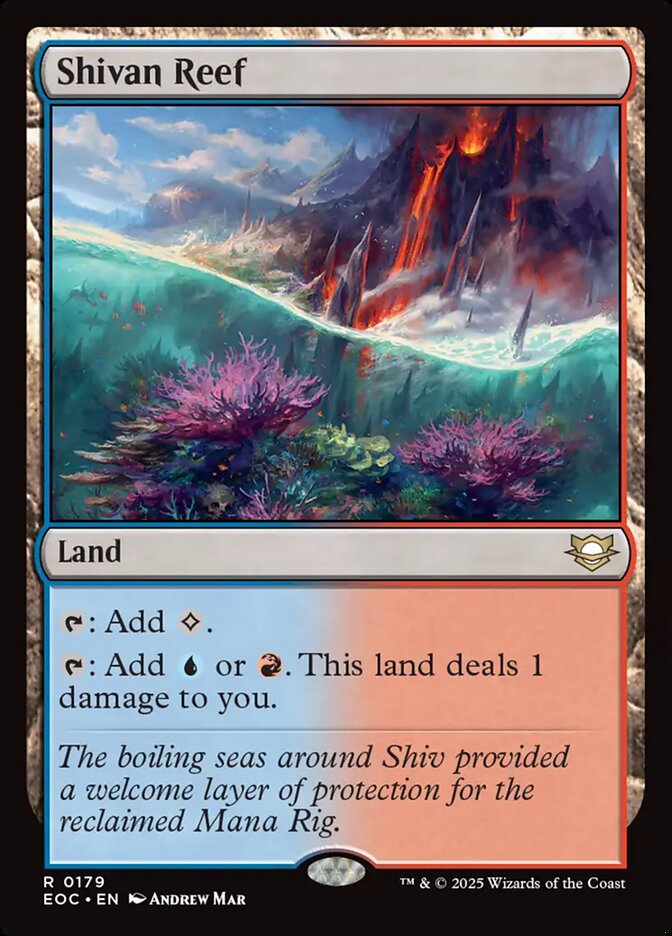 Shivan Reef EOC-179 Edge of Eternities Commander Magic card