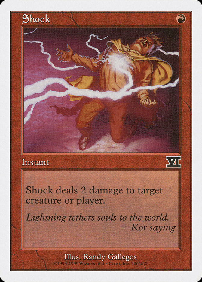 Shock 6ED-206 Classic Sixth Edition Magic card