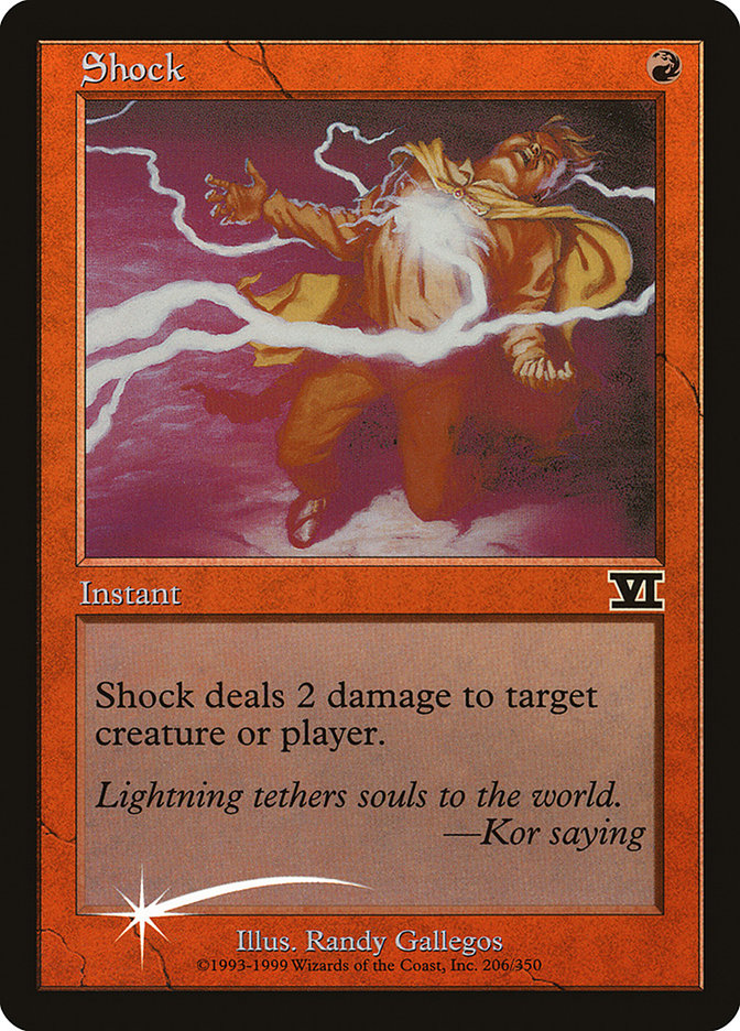 Shock FNM-6 Friday Night Magic 2000 Magic card