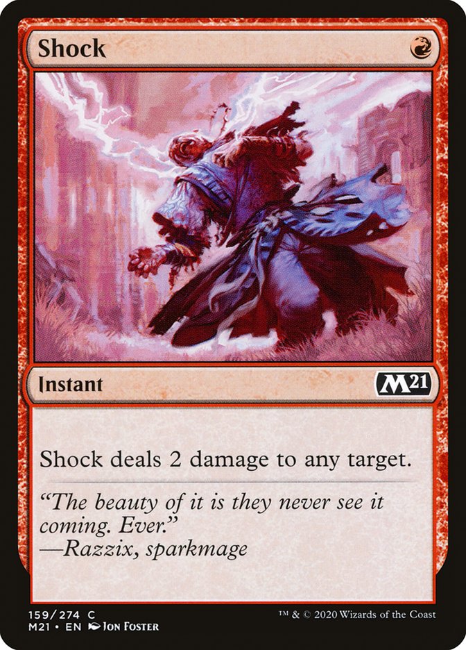 Shock M21-159 Core Set 2021 Magic card