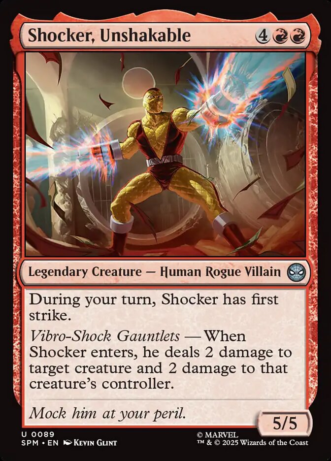 Shocker, Unshakable SPM-89 Marvel's Spider-Man Magic card