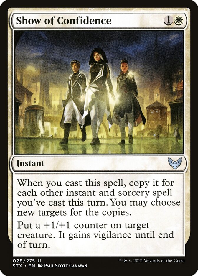 Show of Confidence STX-28 Strixhaven: School of Mages Magic card