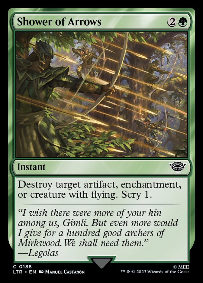 Shower of Arrows LTR-188 The Lord of the Rings: Tales of Middle-earth Magic card