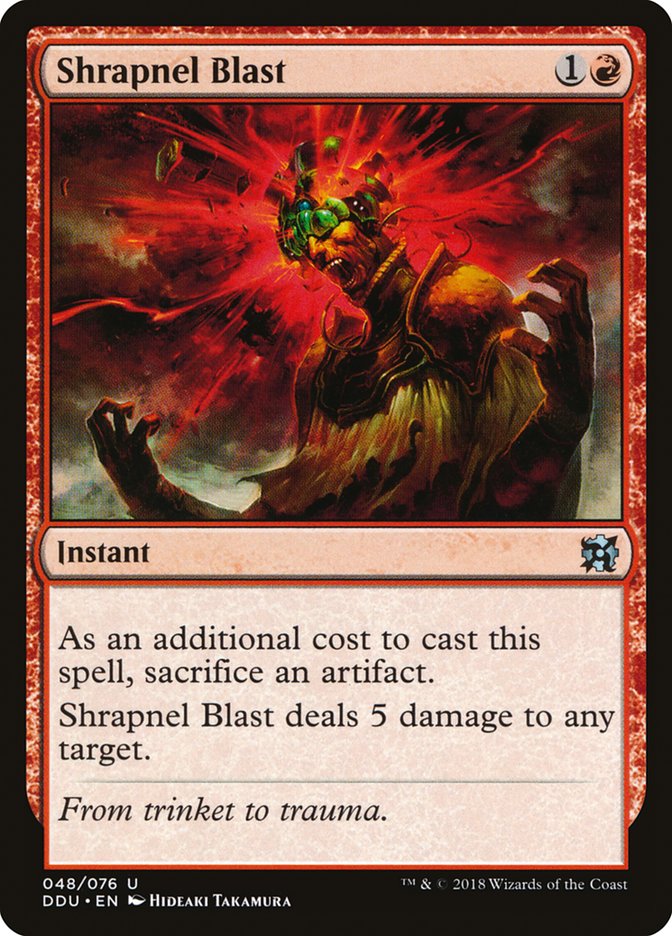 Shrapnel Blast DDU-48 Duel Decks: Elves vs. Inventors Magic card