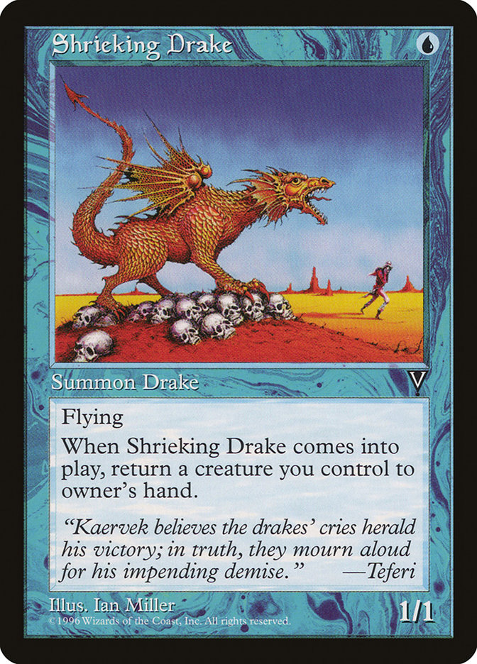 Shrieking Drake VIS-43 Visions Magic card