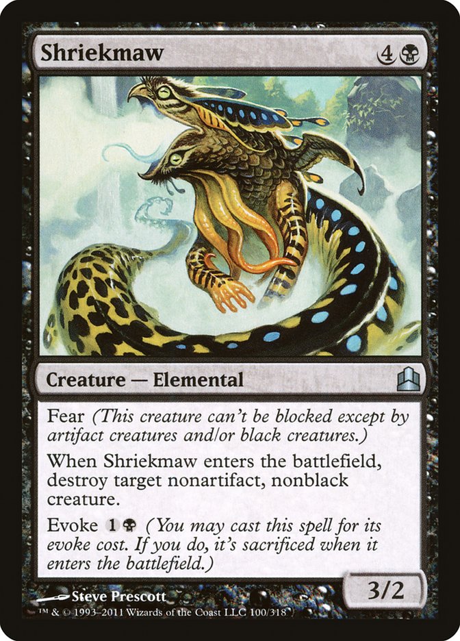 Shriekmaw CMD-100 Commander 2011 Magic card