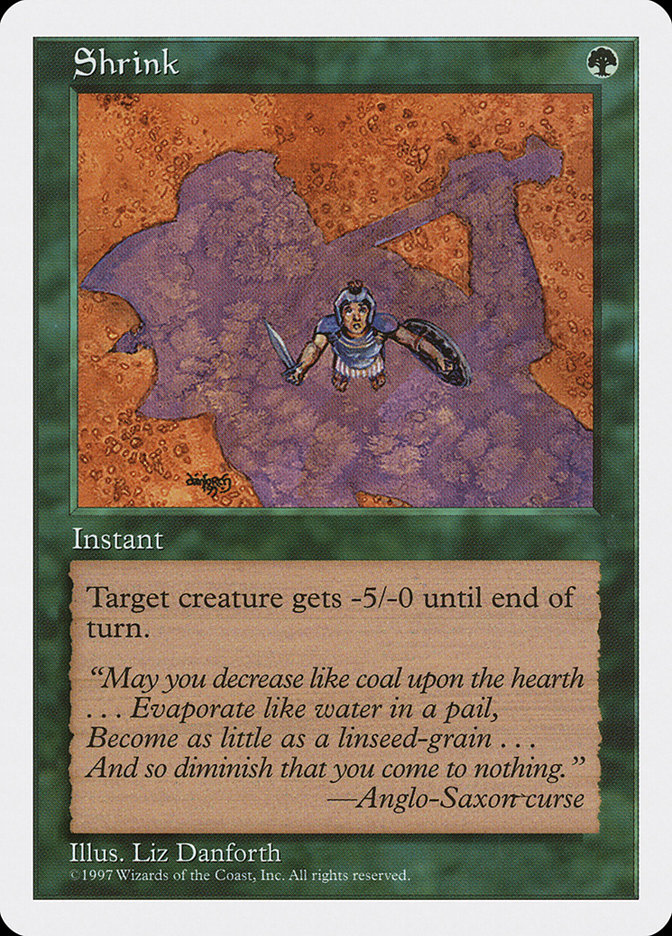 Shrink 5ED-326 Fifth Edition Magic card