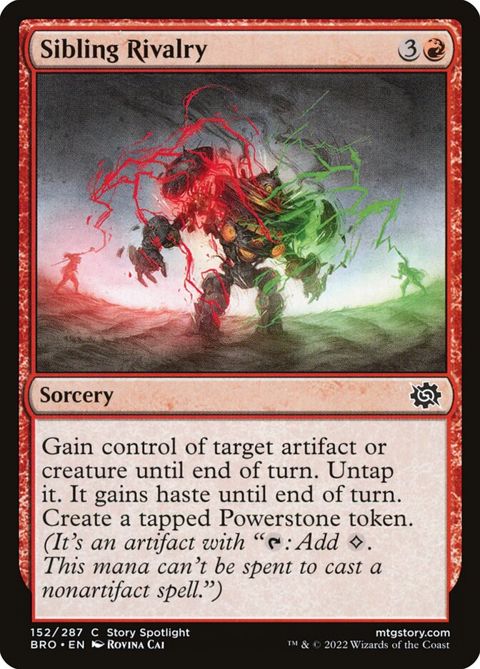 Sibling Rivalry BRO-152 The Brothers' War Magic card