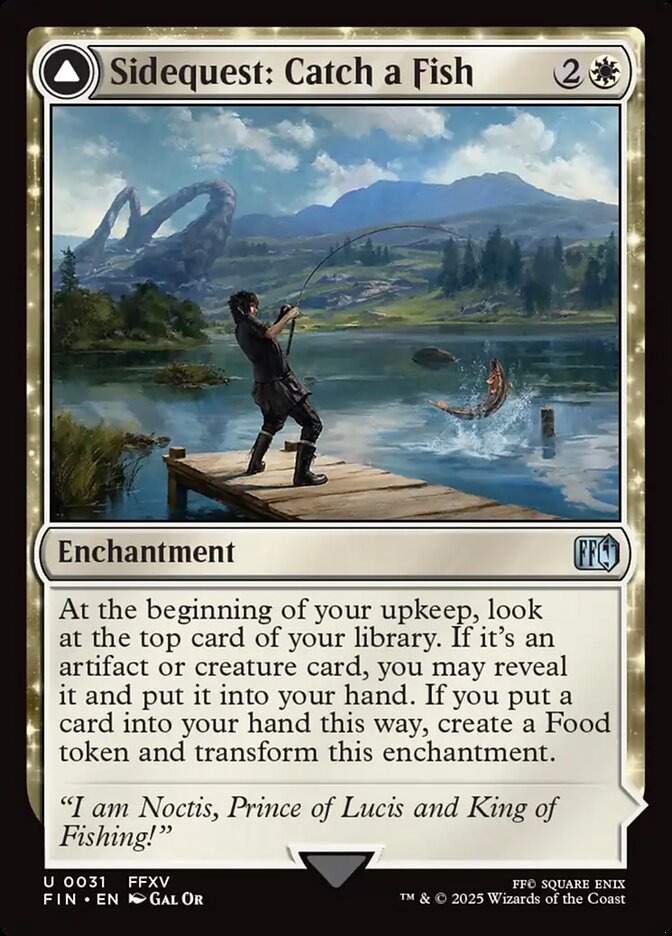 Sidequest: Catch a Fish // Cooking Campsite FIN-31 Final Fantasy Magic card