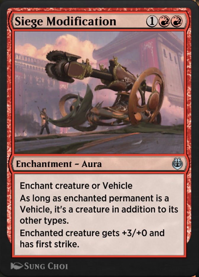 Siege Modification KLR-145 Kaladesh Remastered Magic card
