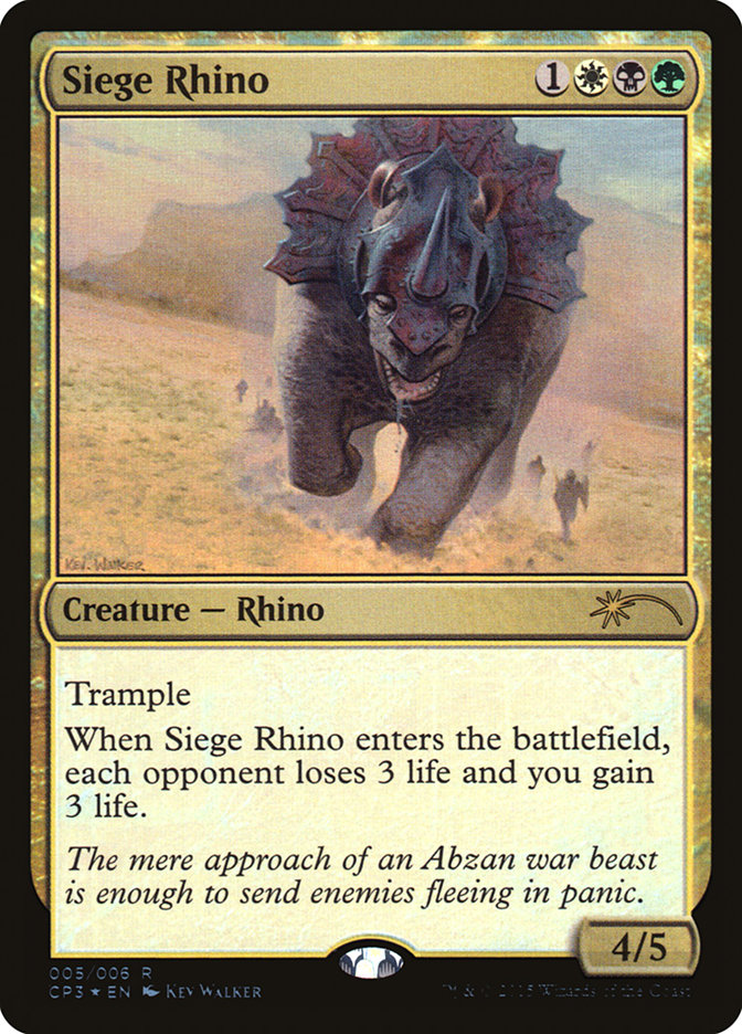 Siege Rhino CP3-5 Magic Origins Clash Pack Magic card