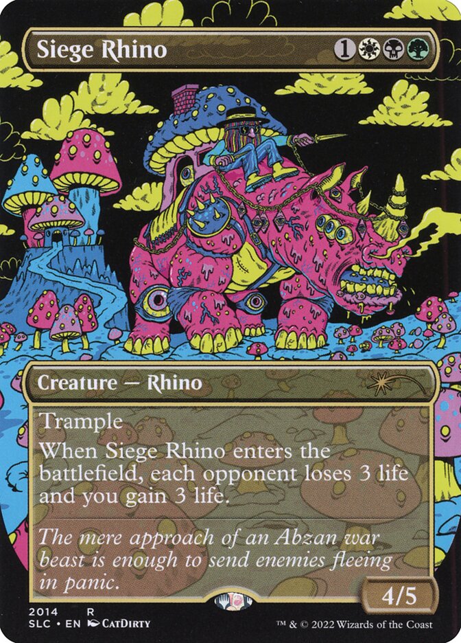Siege Rhino SLC-2014 Secret Lair 30th Anniversary Countdown Kit Magic card
