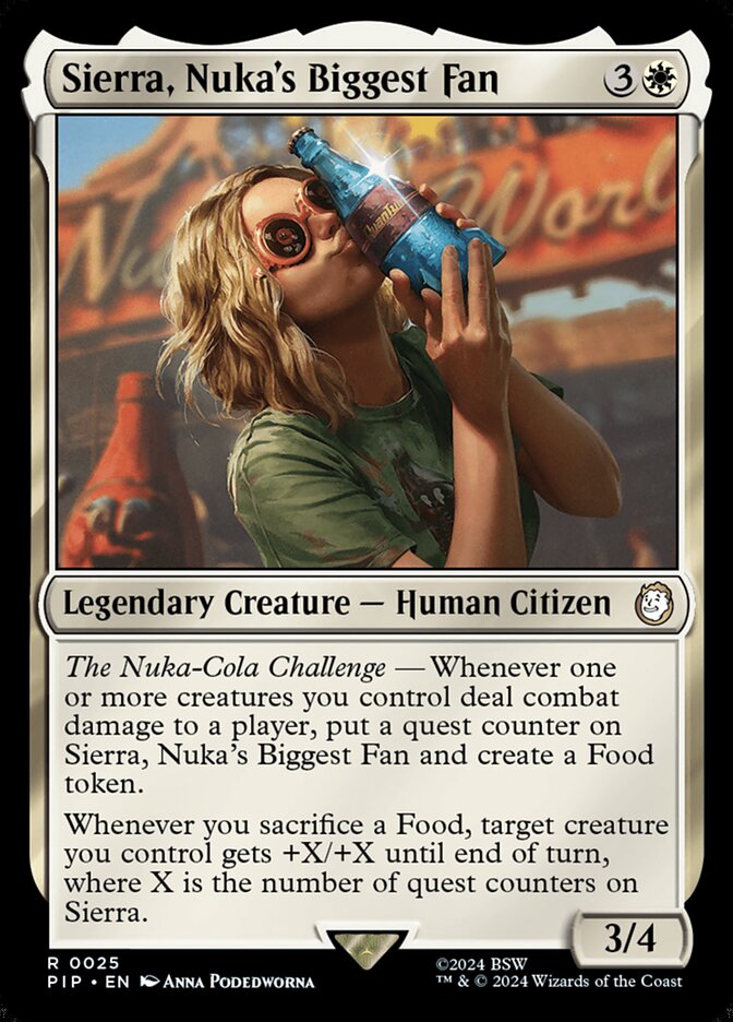 Sierra, Nuka's Biggest Fan PIP-25 Fallout Magic card