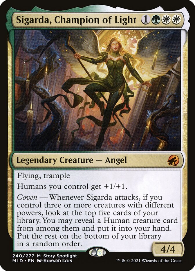 Sigarda, Champion of Light MID-240 Innistrad: Midnight Hunt Magic card