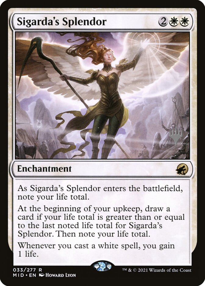 Sigarda's Splendor PMID-33P Innistrad: Midnight Hunt Promos Magic card