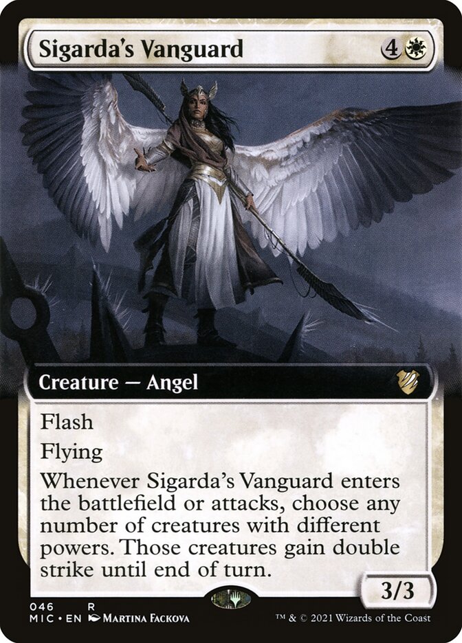 Sigarda's Vanguard MIC-46 Midnight Hunt Commander Magic card