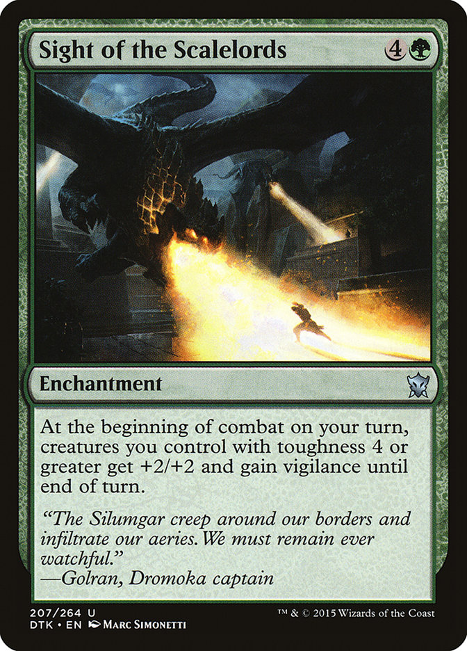 Sight of the Scalelords DTK-207 Dragons of Tarkir Magic card
