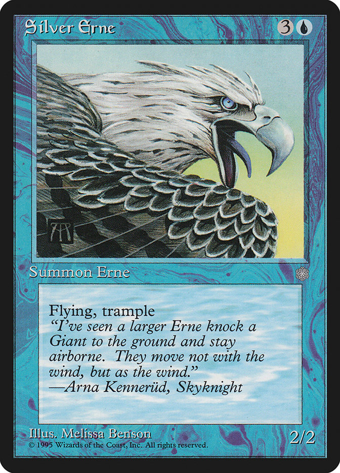 Silver Erne ICE-98 Ice Age Magic card