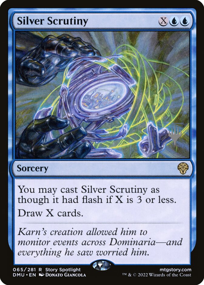 Silver Scrutiny PDMU-65P Dominaria United Promos Magic card