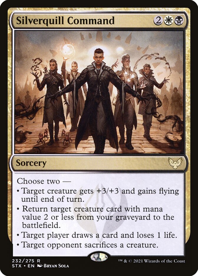Silverquill Command STX-232 Strixhaven: School of Mages Magic card