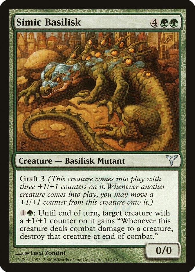 Simic Basilisk DIS-91 Dissension Magic card