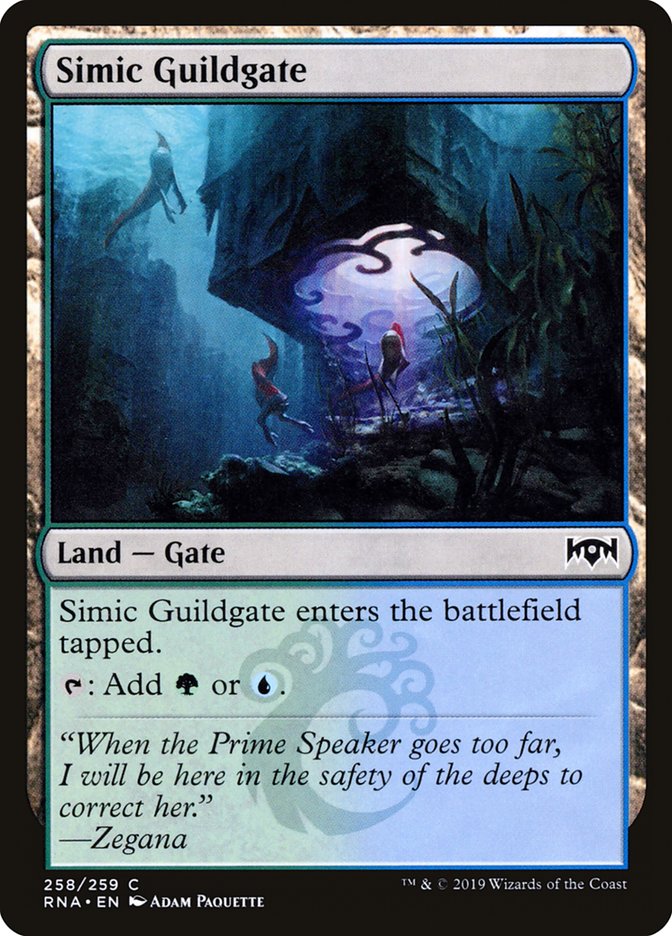 Simic Guildgate RNA-258 Ravnica Allegiance Magic card