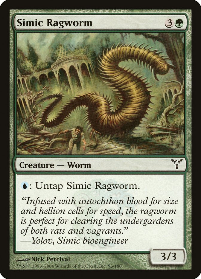 Simic Ragworm DIS-93 Dissension Magic card