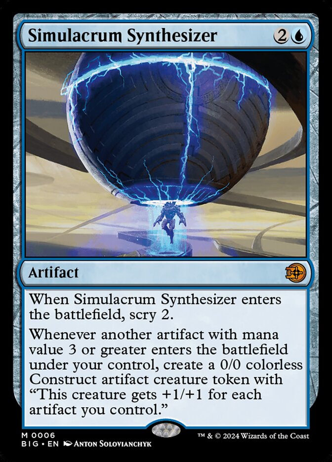 Simulacrum Synthesizer BIG-6 The Big Score Magic card