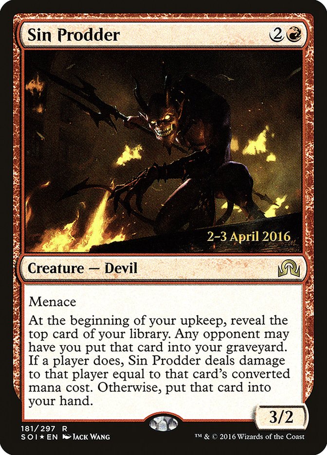 Sin Prodder PSOI-181S Shadows over Innistrad Promos Magic card