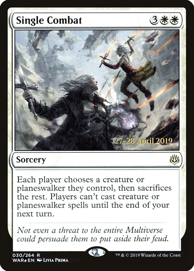 Single Combat PWAR-30S War of the Spark Promos Magic card