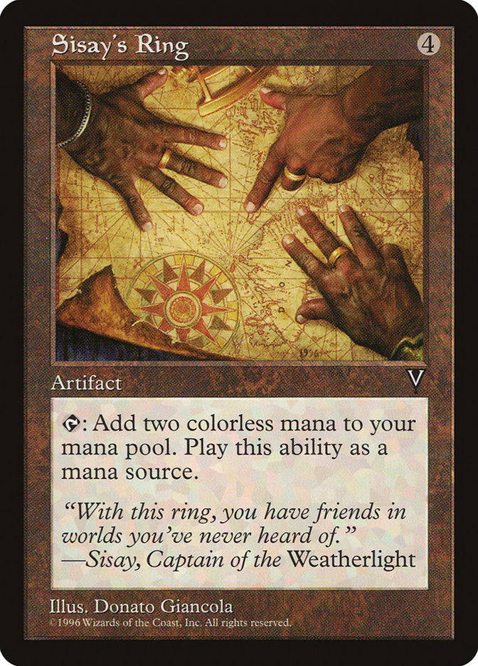 Sisay's Ring VIS-154 Visions Magic card