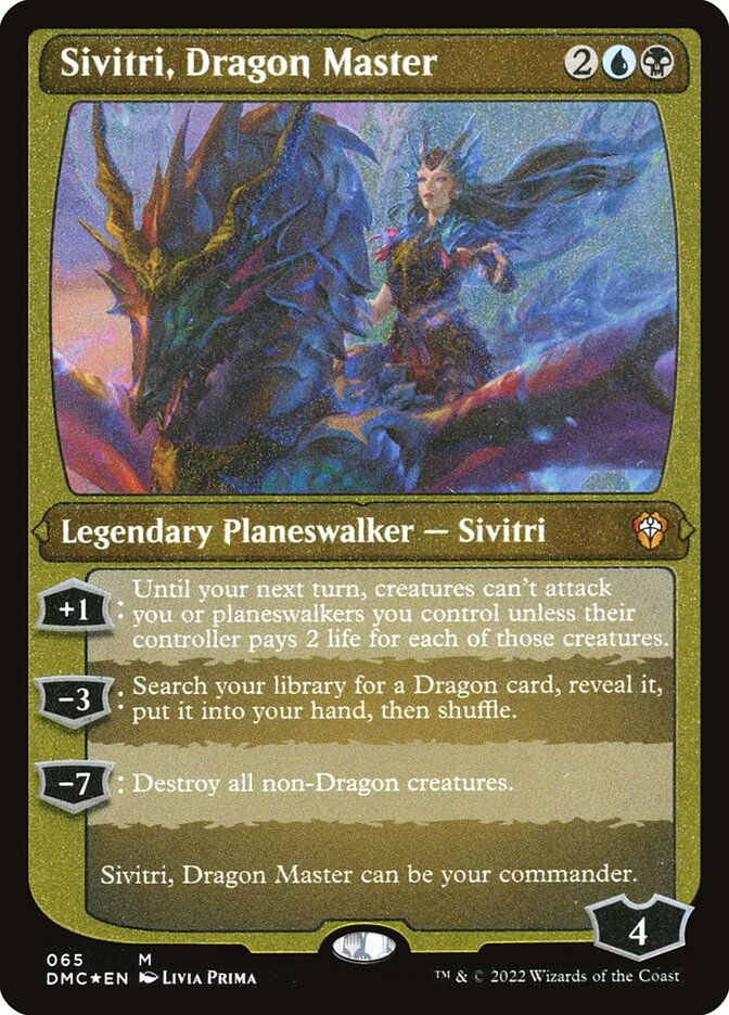 Sivitri, Dragon Master DMC-65 Dominaria United Commander Magic card