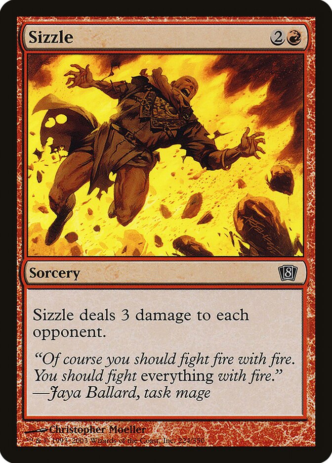 Sizzle 8ED-224STAR Eighth Edition Magic card