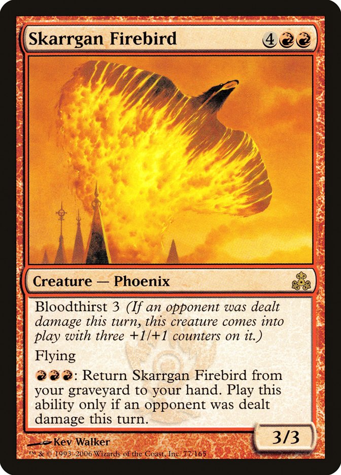 Skarrgan Firebird GPT-77 Guildpact Magic card