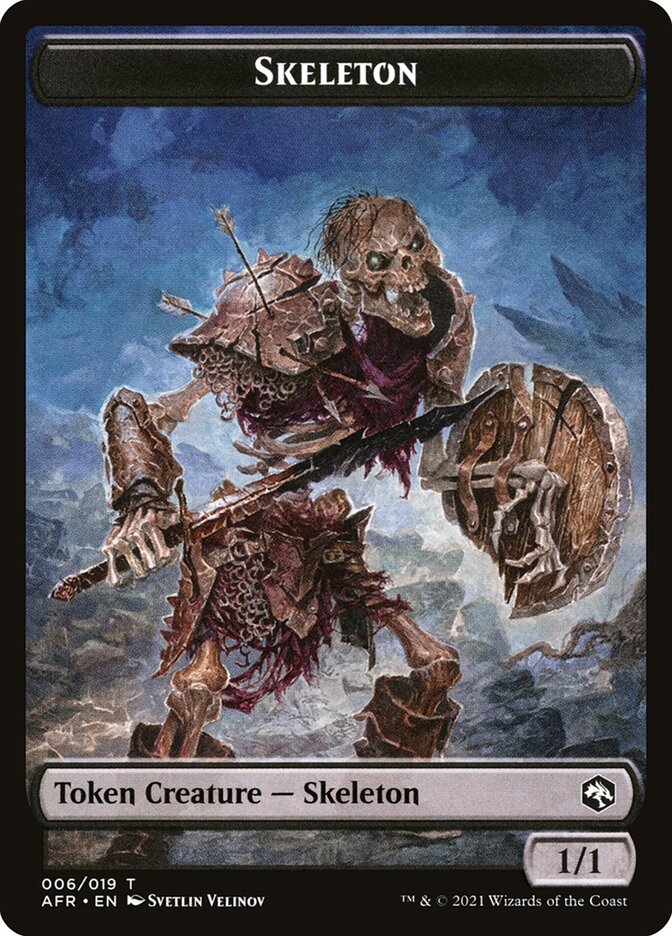 Skeleton TAFR-6 Adventures in the Forgotten Realms Tokens Magic card