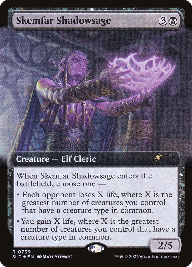 Skemfar Shadowsage SLD-759 Secret Lair Drop Magic card
