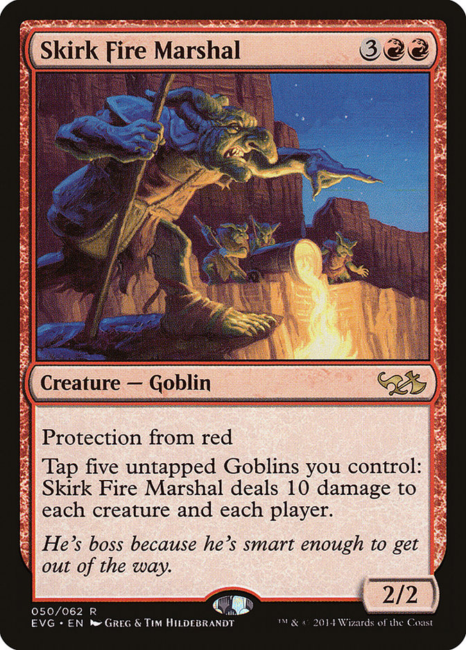 Skirk Fire Marshal EVG-50 Duel Decks Anthology: Elves vs. Goblins Magic card