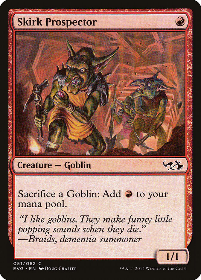 Skirk Prospector EVG-51 Duel Decks Anthology: Elves vs. Goblins Magic card