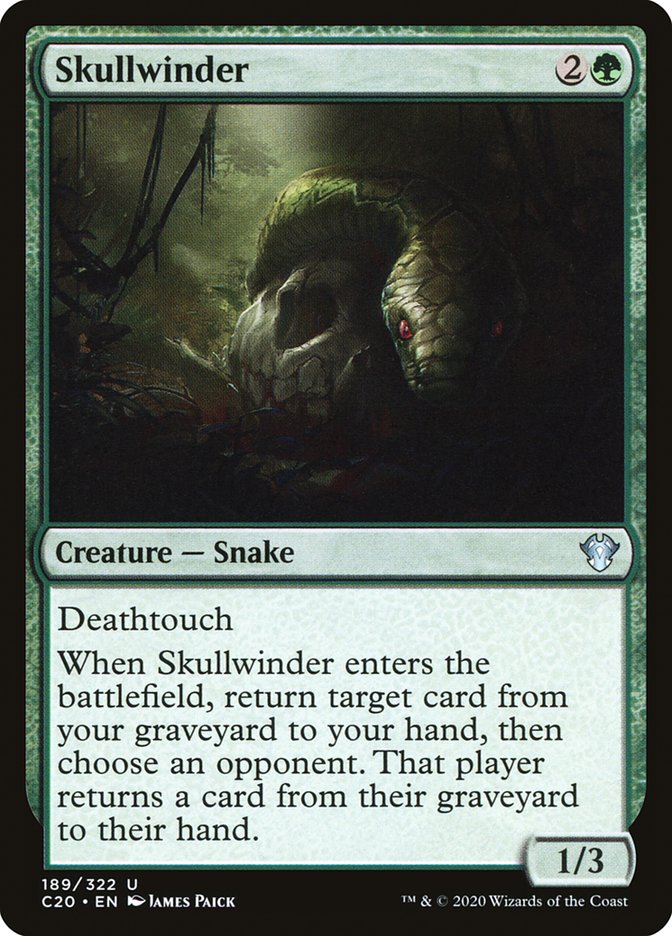 Skullwinder C20-189 Commander 2020 Magic card